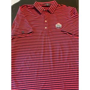 RLX Golf Polo Shirt Mens PGA Championship 2013 Oak‎ Hill Striped